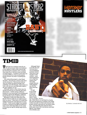 Timid in Street Masters Magazine